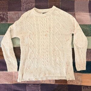 BDG Cream Cable Knit Sweater